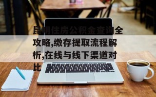 昆明住房公积金查询全攻略,缴存提取流程解析,在线与线下渠道对比