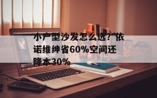 小户型沙发怎么选？依诺维绅省60%空间还降本30%