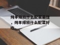 炖羊排放什么配菜最佳，炖羊排放什么配菜好吃