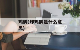 鸡髀(炸鸡髀是什么意思)