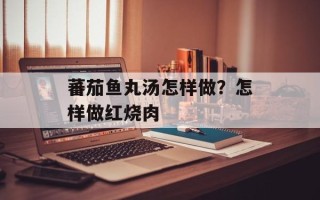 蕃茄鱼丸汤怎样做？怎样做红烧肉