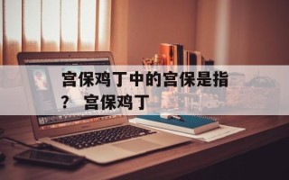 宫保鸡丁中的宫保是指？ 宫保鸡丁