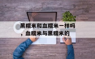 黑糯米和血糯米一样吗，血糯米与黑糯米的