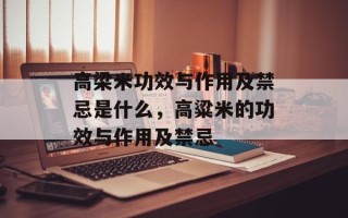 高梁米功效与作用及禁忌是什么，高粱米的功效与作用及禁忌