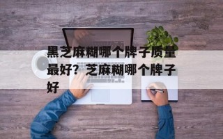 黑芝麻糊哪个牌子质量最好？芝麻糊哪个牌子好