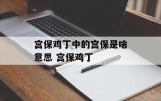 宫保鸡丁中的宫保是啥意思 宫保鸡丁