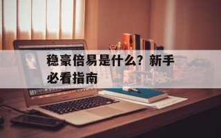 稳豪倍易是什么？新手必看指南