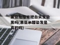 黑豆加醋能把白头发染黑吗(黑豆米醋染发是真的吗)