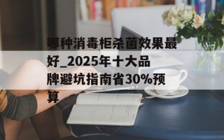哪种消毒柜杀菌效果最好_2025年十大品牌避坑指南省30%预算