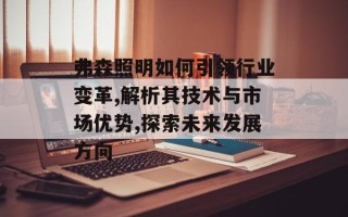 弗森照明如何引领行业变革,解析其技术与市场优势,探索未来发展方向