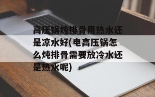 高压锅炖排骨用热水还是凉水好(电高压锅怎么炖排骨需要放冷水还是热水呢)