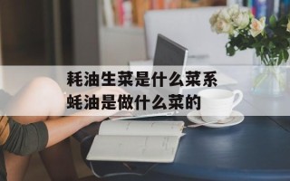 耗油生菜是什么菜系 蚝油是做什么菜的