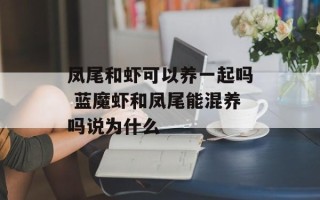 凤尾和虾可以养一起吗 蓝魔虾和凤尾能混养吗说为什么