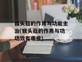 猴头菇的作用与功能主治(猴头菇的作用与功功效有哪些)