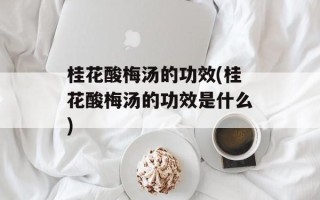 桂花酸梅汤的功效(桂花酸梅汤的功效是什么)