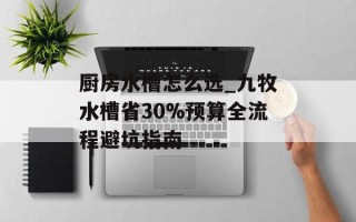 厨房水槽怎么选_九牧水槽省30%预算全流程避坑指南