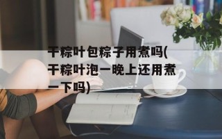 干粽叶包粽子用煮吗(干粽叶泡一晚上还用煮一下吗)
