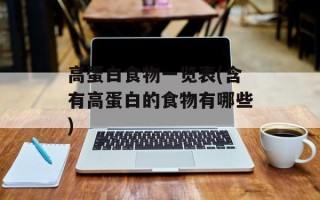 高蛋白食物一览表(含有高蛋白的食物有哪些)