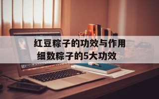 红豆粽子的功效与作用 细数粽子的5大功效