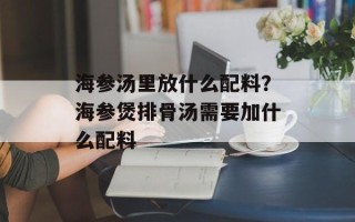 海参汤里放什么配料？海参煲排骨汤需要加什么配料