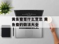 黄鱼鲞是什么意思 黄鱼鲞的做法大全