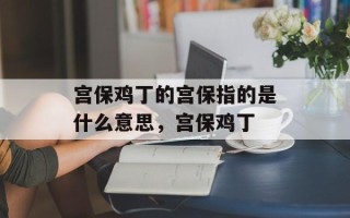 宫保鸡丁的宫保指的是什么意思，宫保鸡丁