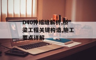 D40伸缩缝解析,桥梁工程关键构造,施工要点详解