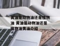 黄油是动物油还是植物油 黄油是动物油还是植物油黄油介绍