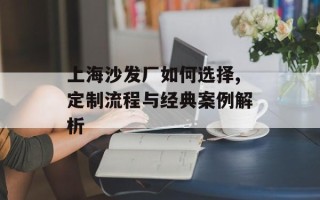 上海沙发厂如何选择,定制流程与经典案例解析