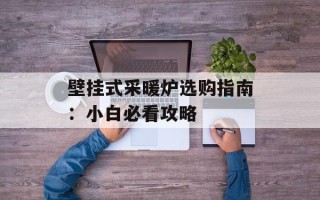 壁挂式采暖炉选购指南：小白必看攻略