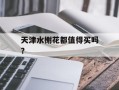 天津水榭花都值得买吗？