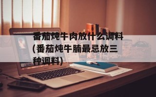 番茄炖牛肉放什么调料(番茄炖牛腩最忌放三种调料)