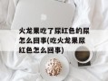 火龙果吃了尿红色的尿怎么回事(吃火龙果尿红色怎么回事)