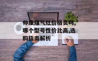 帅康煤气灶价格贵吗,哪个型号性价比高,选购指南解析