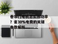 卷帘门电机怎么选功率？省30%电费的关键参数解析