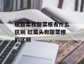 根甜菜和甜菜根有什么区别 红菜头和甜菜根的区别