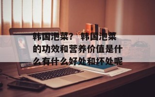 韩国泡菜？ 韩国泡菜的功效和营养价值是什么有什么好处和坏处呢