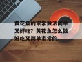 黄花鱼的家常做法简单又好吃？黄花鱼怎么做好吃又简单家常的