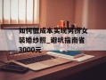 如何低成本实现男扮女装婚纱照_避坑指南省3000元