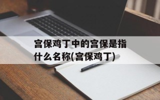 宫保鸡丁中的宫保是指什么名称(宫保鸡丁)