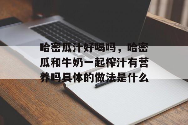 哈密瓜汁好喝吗，哈密瓜和牛奶一起榨汁有营养吗具体的做法是什么-第1张图片-