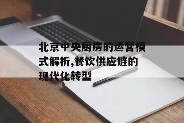 北京中央厨房的运营模式解析,餐饮供应链的现代化转型-第1张图片-