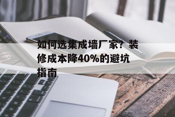 如何选集成墙厂家？装修成本降40%的避坑指南-第1张图片-