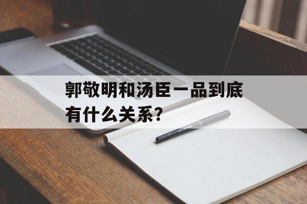 郭敬明和汤臣一品到底有什么关系？-第1张图片-